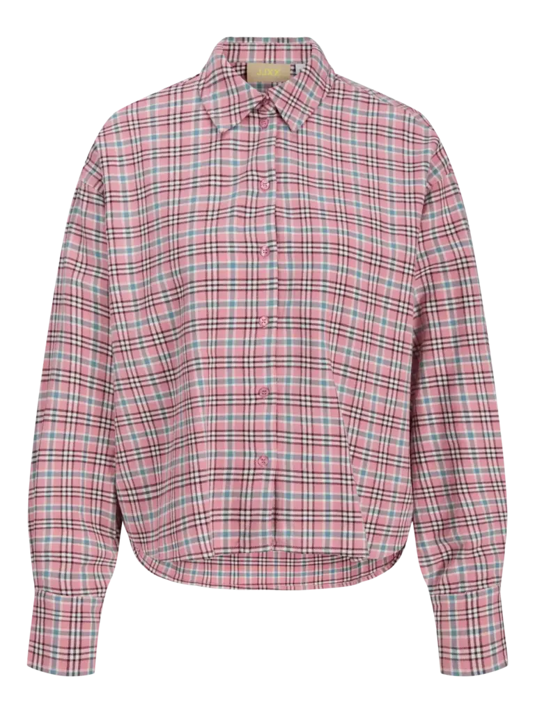 JJXX JJXX -jamie check flannel blouse orchid