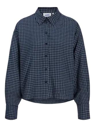 JJXX JJXX -jamie check flannel blouse sky night