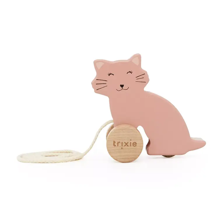 Trixie Trixie -Wooden small pull along toy - Mrs. Cat