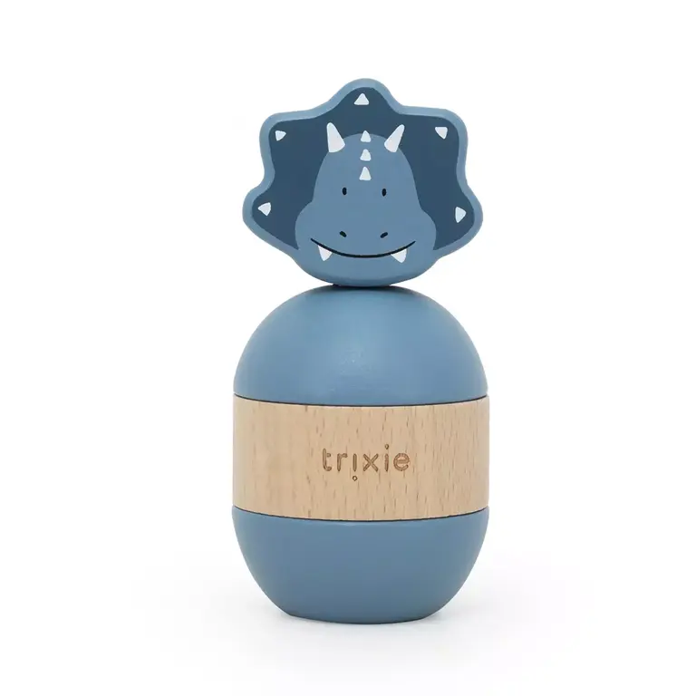 Trixie Trixie -Wooden rattle stacker - Mr. Triceratops