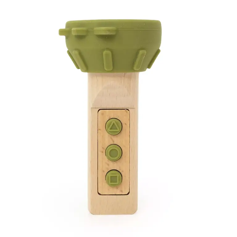Trixie Trixie -Wooden silicone flashlight - Mr DINO
