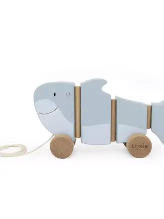 Trixie Trixie -Wooden wiggle pull along toy - Mr. Shark