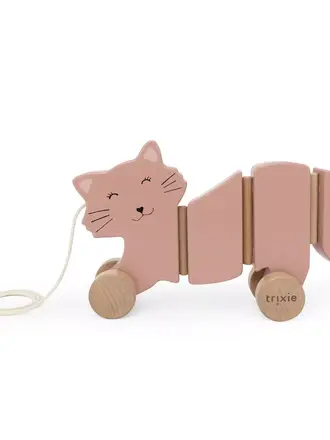Trixie Trixie -Wooden wiggle pull along toy - Mrs Cat