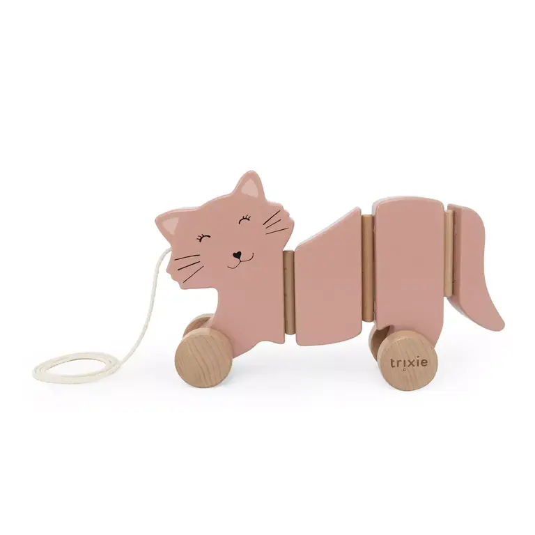Trixie Trixie -Wooden wiggle pull along toy - Mrs Cat