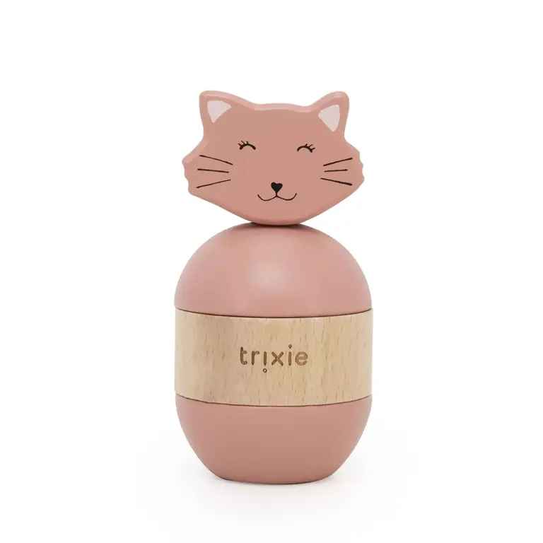 Trixie Trixie -Wooden rattle stacker - Mrs. cat