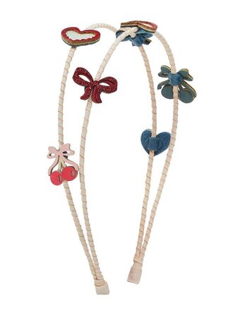 Mimi & Lula Mimi & lula  FANCY CHERRIES DOUBLE HEADBAND