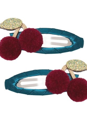 Mimi & Lula Mimi & Lula POM POM CHERRIES HAIR CLIPS