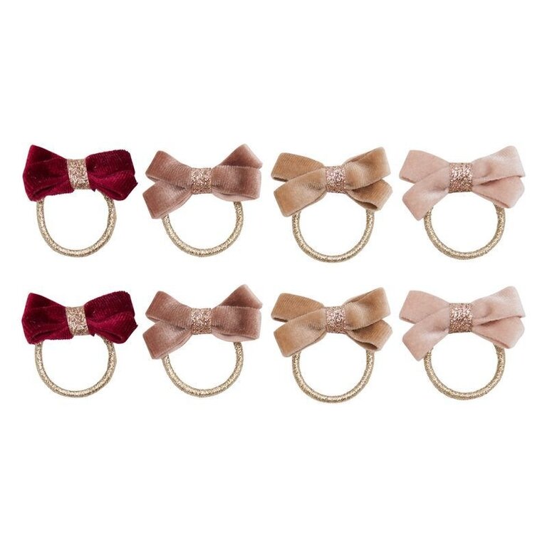 Mimi & Lula Mimi & Lula -	 GLITTER VELVET BOW HAIR TIES