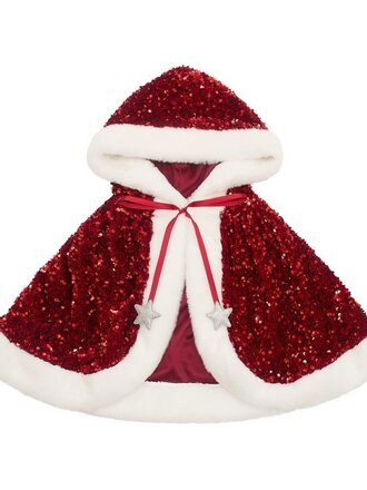 Mimi & Lula Mimi & lula - 	 SEQUIN MRS CLAUS CAPE