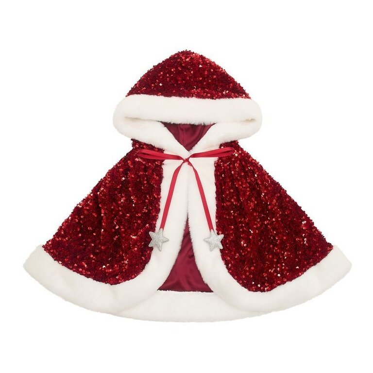 Mimi & Lula Mimi & lula - 	 SEQUIN MRS CLAUS CAPE