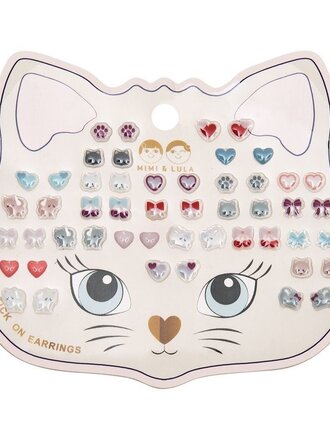 Mimi & Lula Mimi & Lula.  	 KITTYBOW STICK ON EARRINGS
