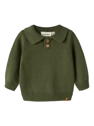 Lil' Atelier Lil atelier - Molo knit polo Cypress