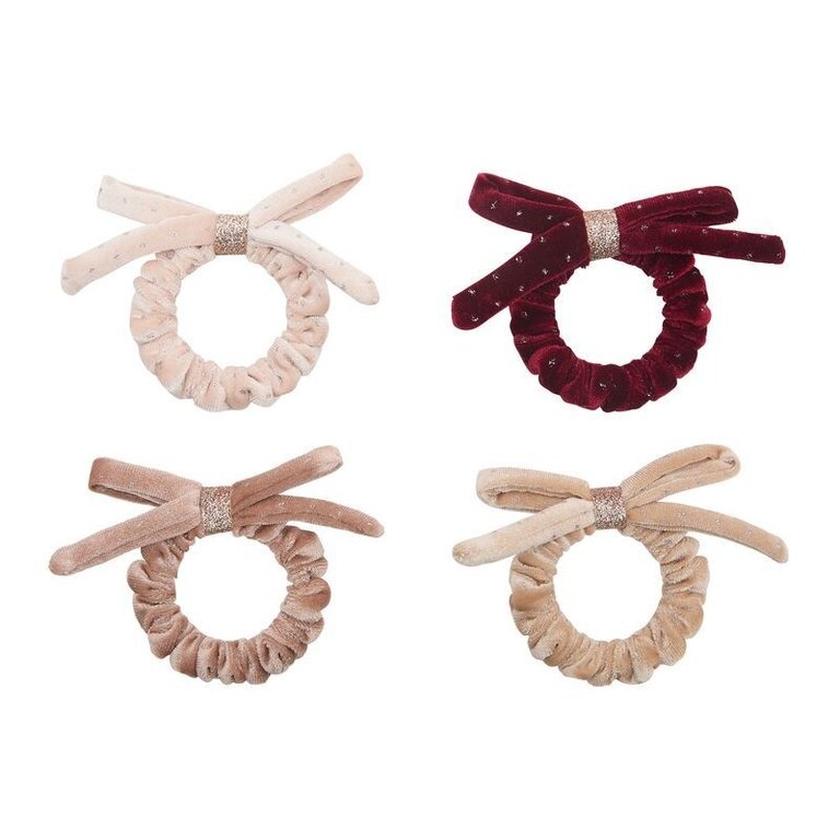 Mimi & Lula Mimi &Lula -V'VET BOW SCRUNCHIES