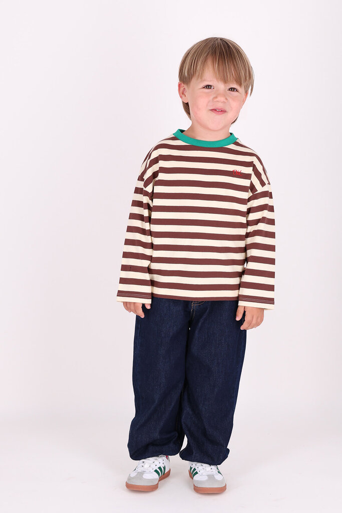 The New Chapter The new chapter - Lou longsleeve brown stripes