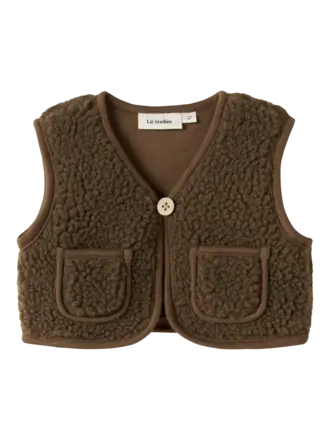 Lil' Atelier Lil Atelier- baby jono sherpa gilet teak