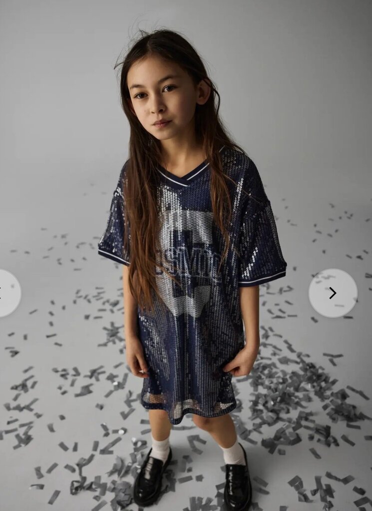 Name It Baseball glitter dress