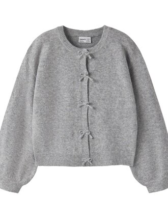 Name It Name it - Knit cardigan bow grey