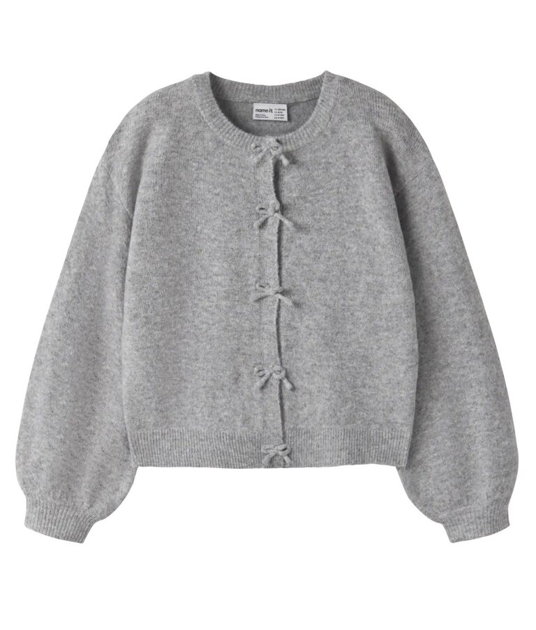 Name It Name it - Knit cardigan bow grey