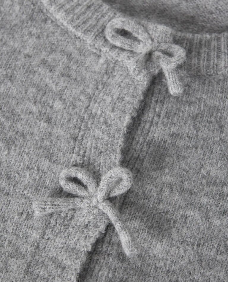 Name It Name it - Knit cardigan bow grey