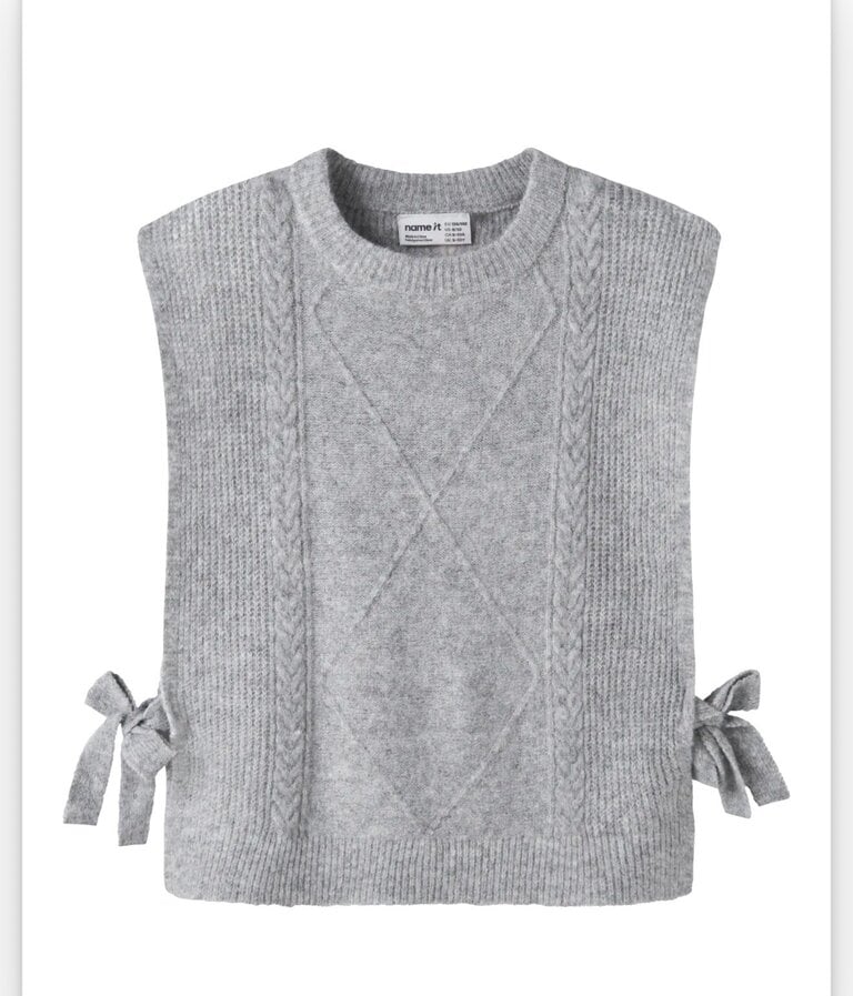 Name It Name it knit top grey melange