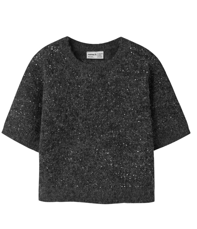 Name It name it - knit glitter top black
