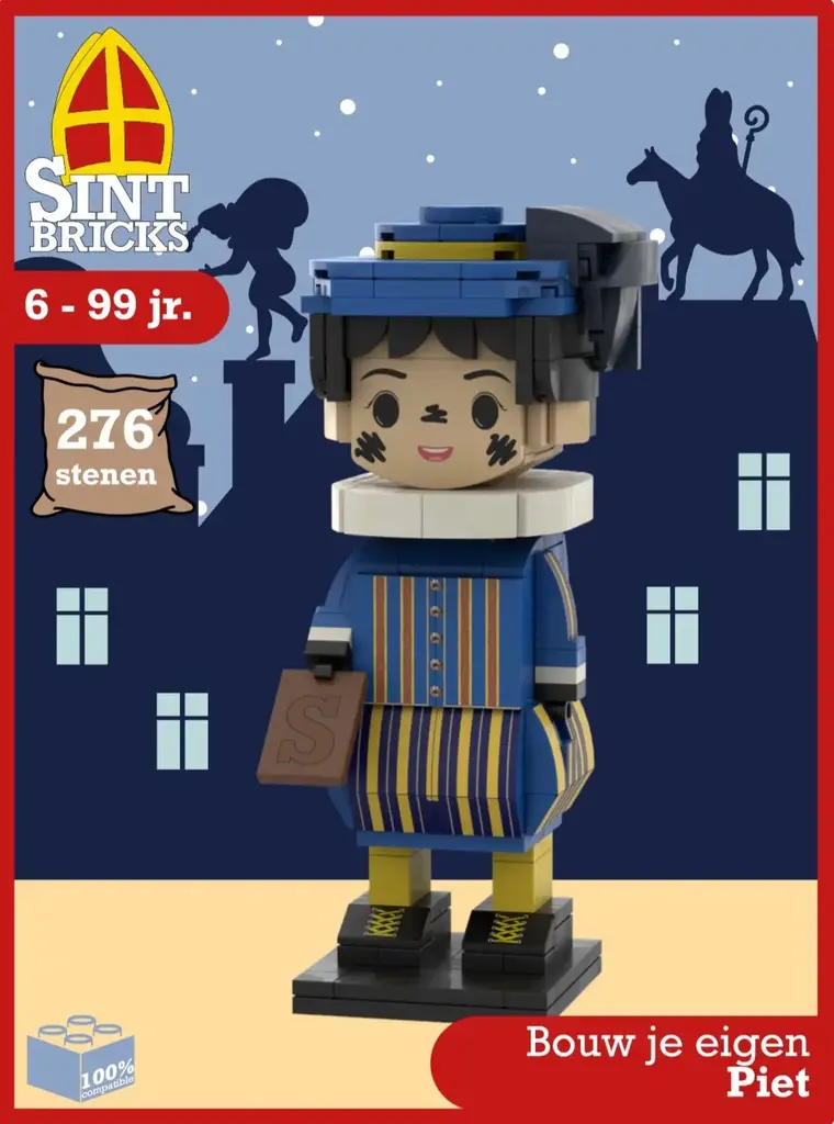 SintBricks Sint Bricks -25102 Bouw je eigen Piet