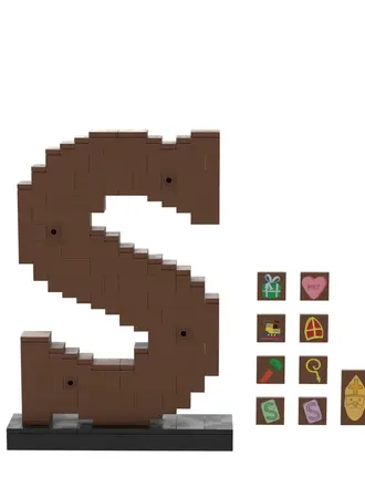 SintBricks Sint Bricks -25103 Bouw je eigen chocoladeletter