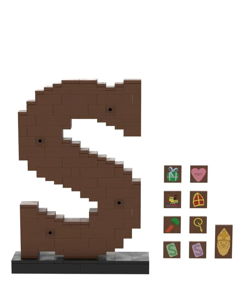 SintBricks Sint Bricks -25103 Bouw je eigen chocoladeletter
