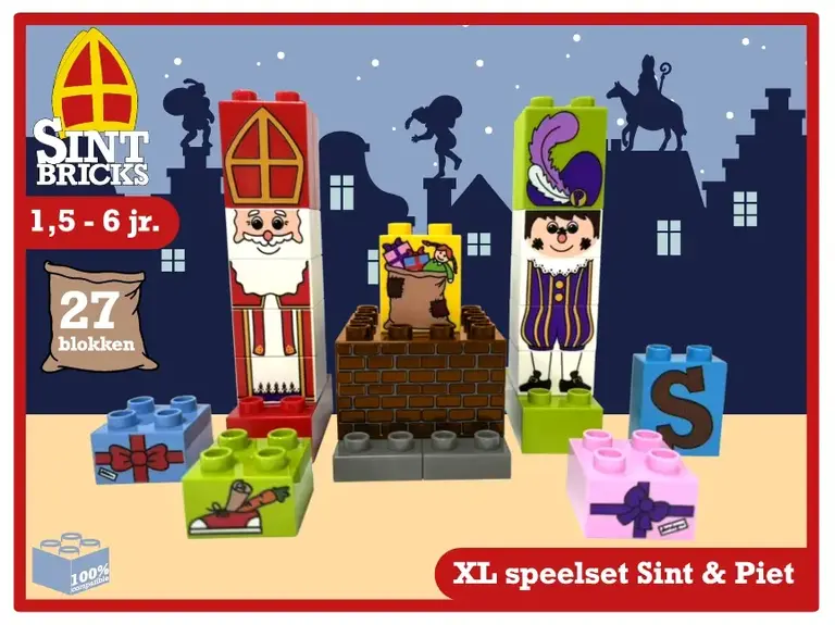 SintBricks Sint Bricks -25201 XL speelset Sint & Piet