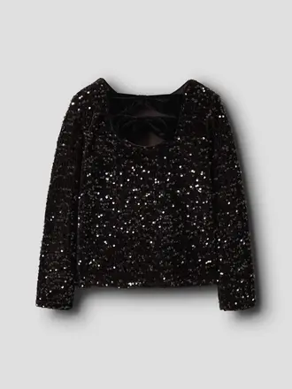Name It Name it - Glitter BLACK BOW TOP
