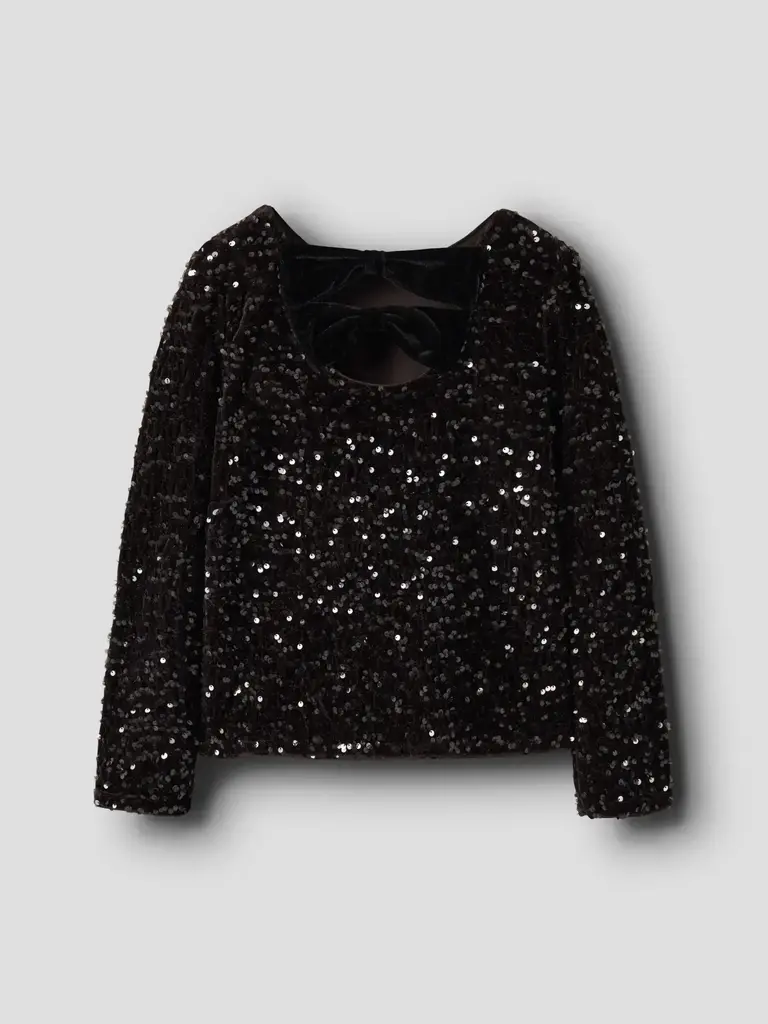 Name It Name it - Glitter BLACK BOW TOP