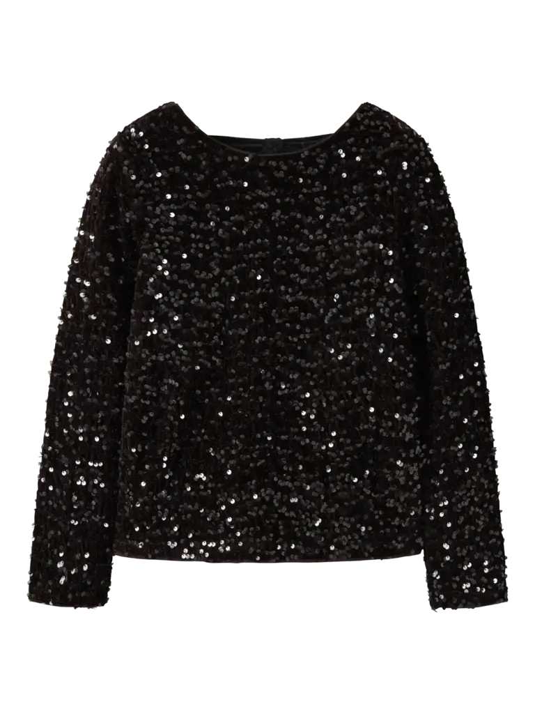 Name It Name it - Glitter BLACK BOW TOP