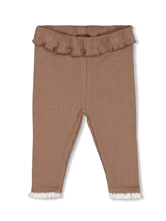 Feetje Feetje - legging rib taupe