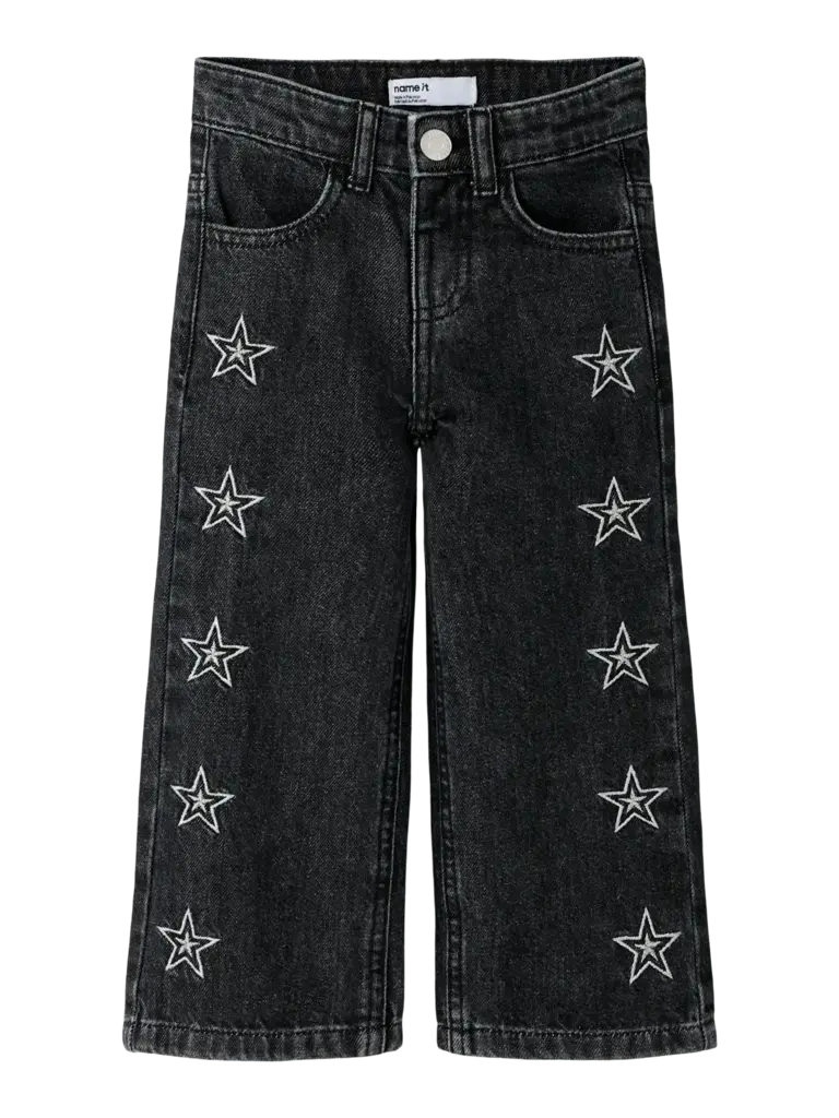 Name It Name it - Rose wide star jeans black