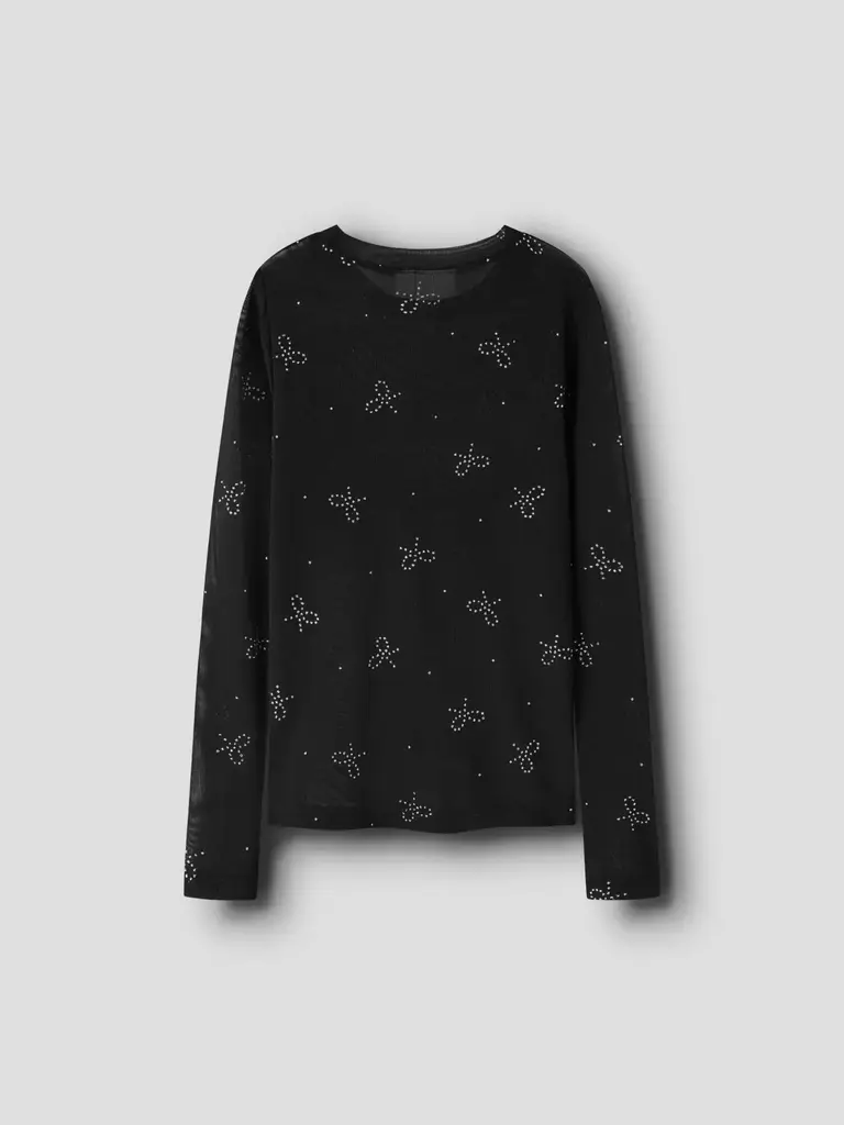 Name It Name it - Mesh top Black Bow