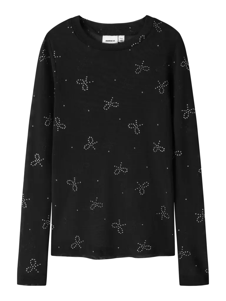 Name It Name it - Mesh top Black Bow