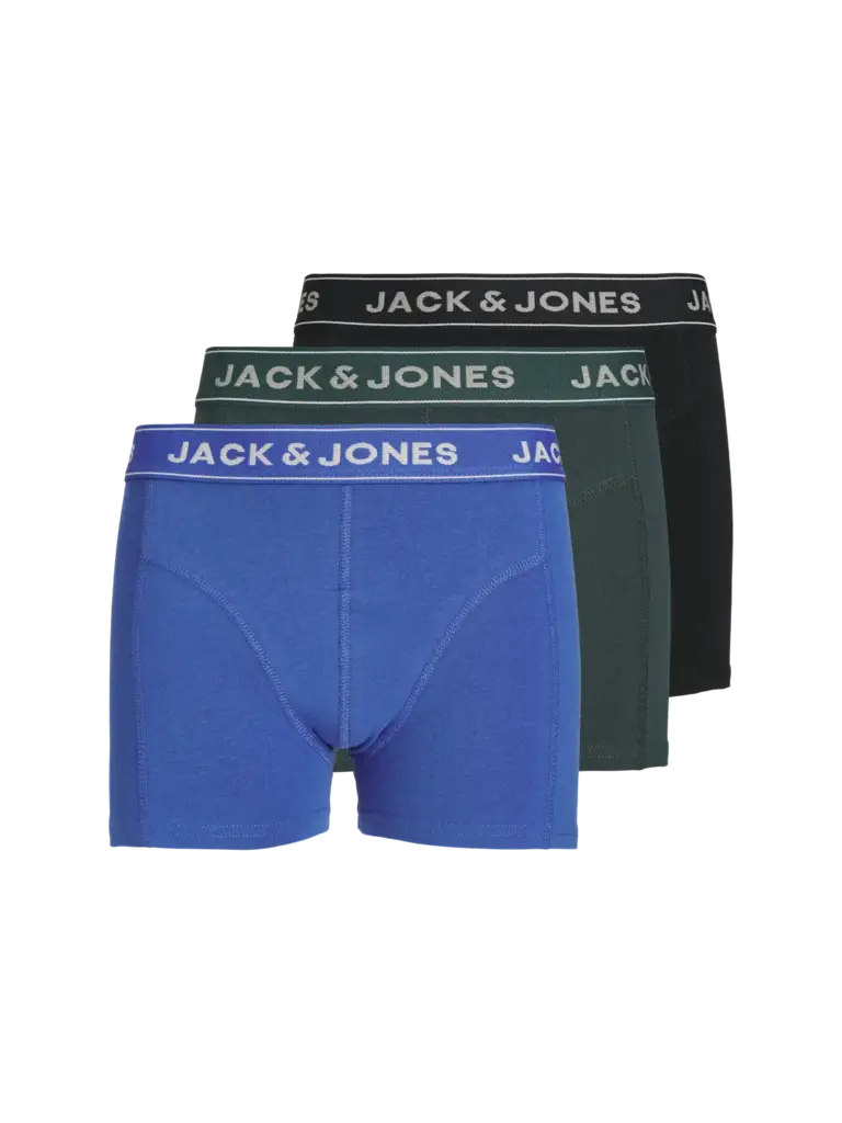 jack&jones JJ - 3 pack boxers  -Black Dazzling Blue - Forest river