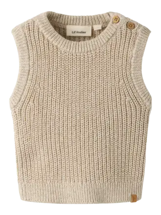 Lil' Atelier Lil Atelier - rokkos knit vest melange