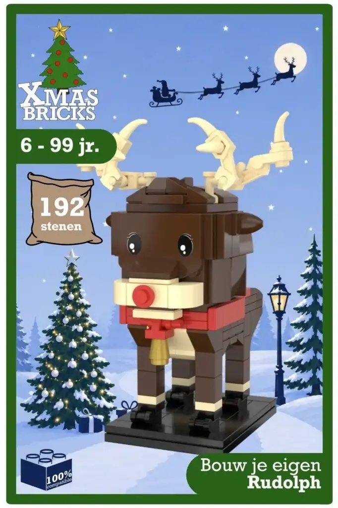 SintBricks 26604 Bouw je eigen Rudolph