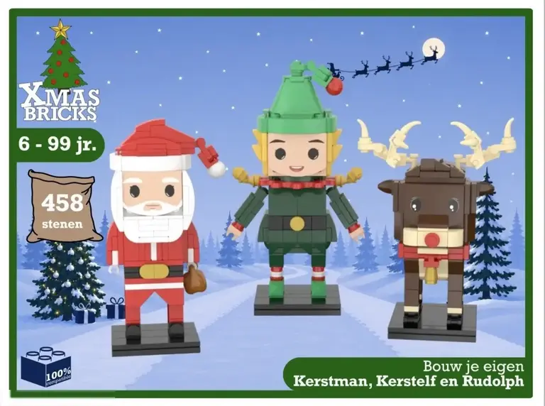 SintBricks 26605 Kerst verzamelset 3 in 1