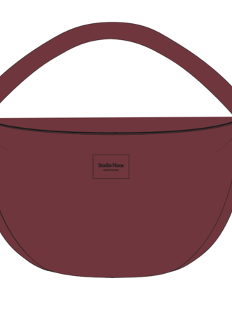 studio noos Studio Noos -Technical Puffy Cross Body Bag Burgundy