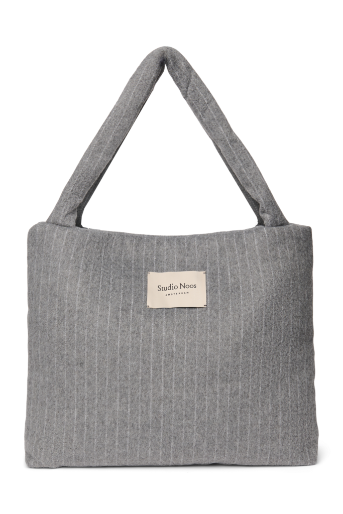 studio noos Studio Noos -Flannel Chalkstripe Mom Bag