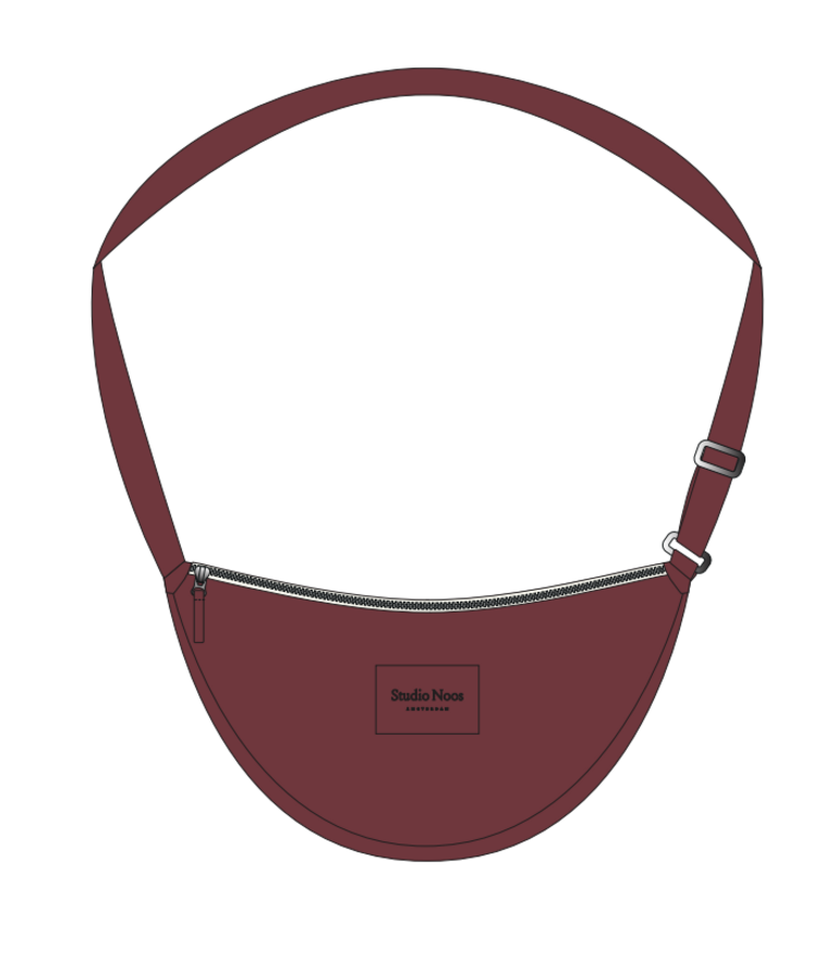 studio noos Studio Noos - adult puffy fanny pack Burgundy