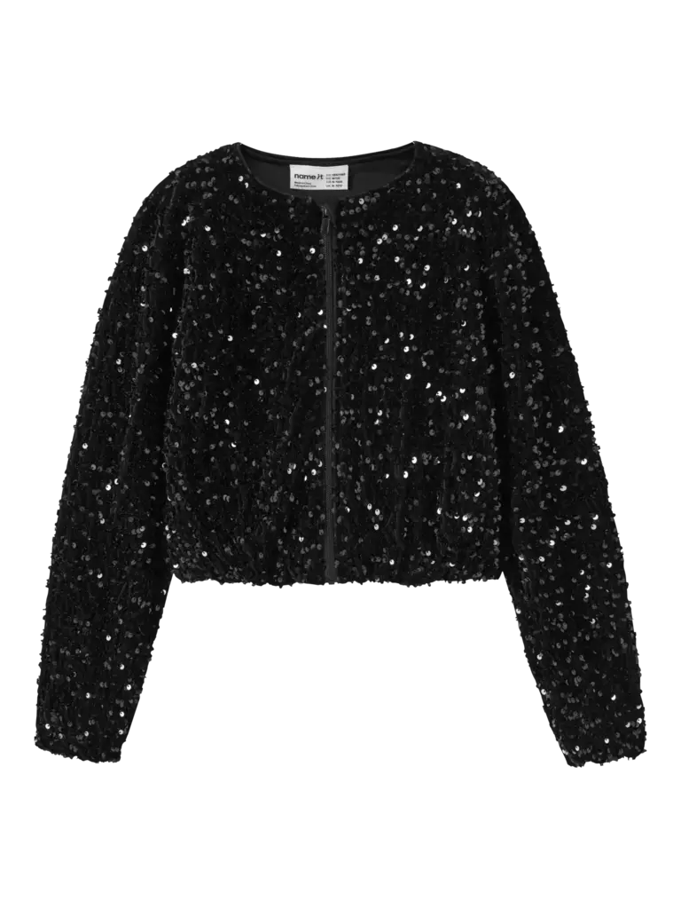 Name It Name it - Glitter bomber black