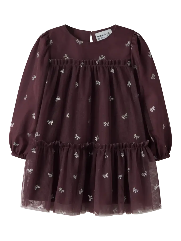 Name It Name it - Bow dress Catawba Grape