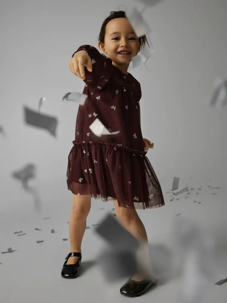 Name It Name it - Bow dress Catawba Grape