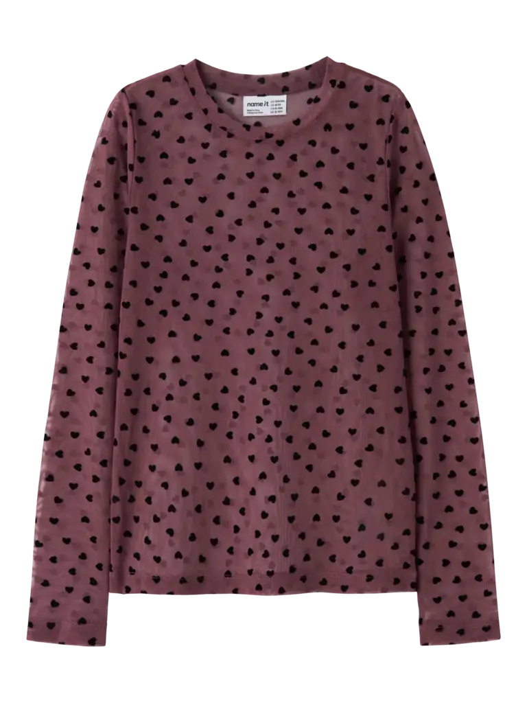 Name It Name it - mesh top heart Wild Ginger