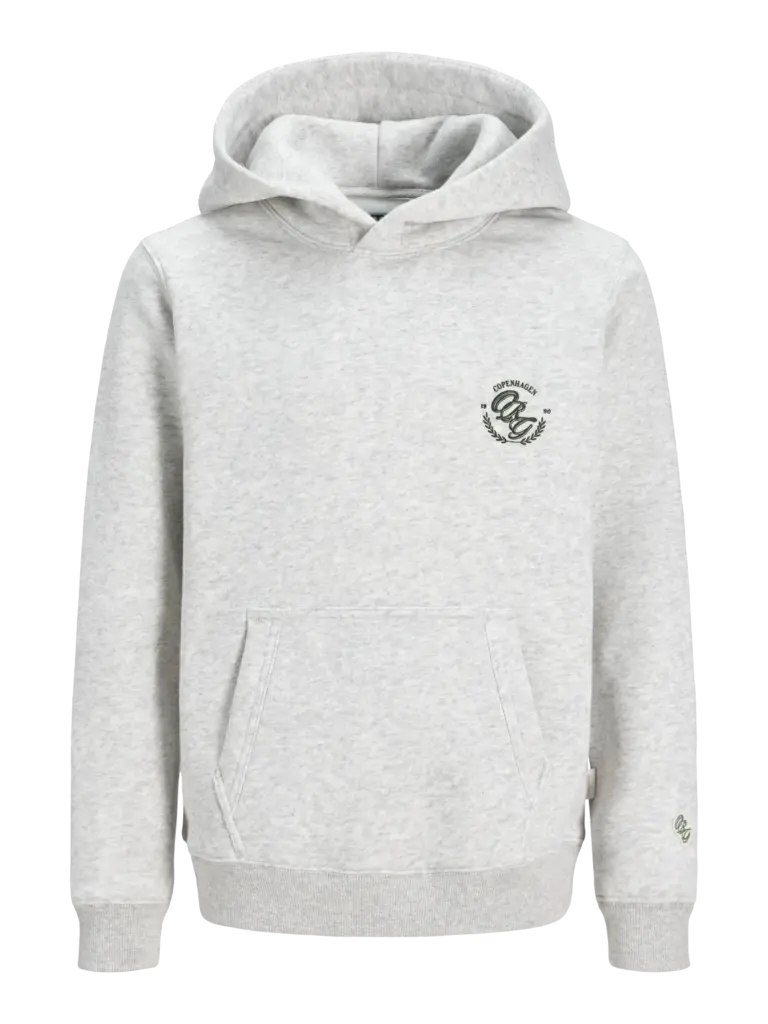 jack&jones JJ - Hoodie FREDERIKSBERG White melange