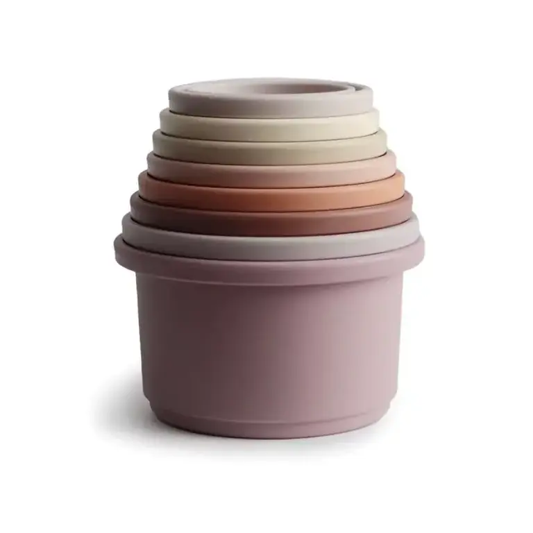 Mushie Mushie - stacking cups pastel