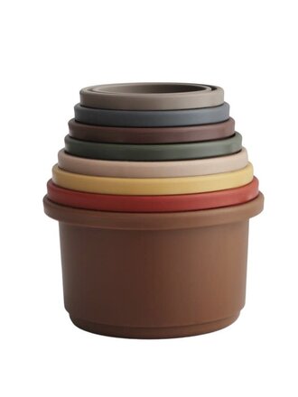 Mushie Mushie - stacking cups retro